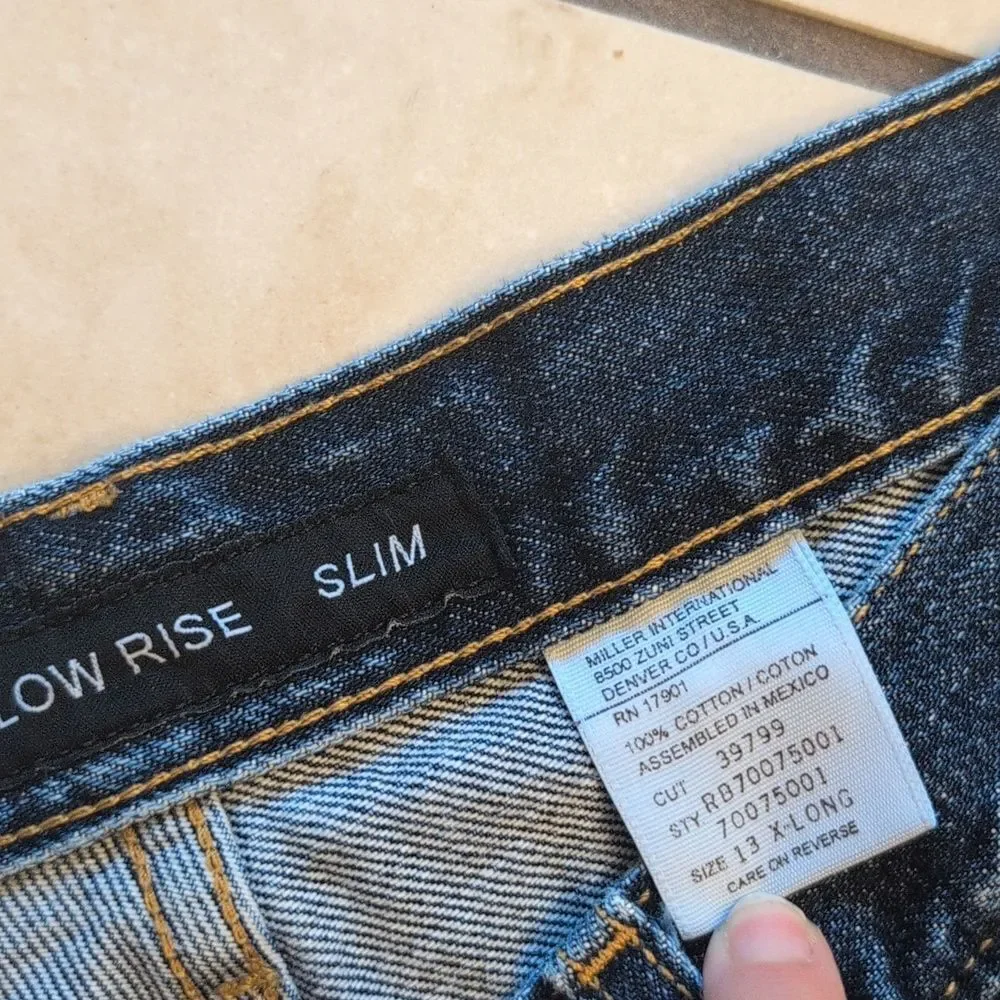 Rocky Mountain Jeans Slim Fit Western Bareback Low Rise Size 13 - Picture 6 of 11